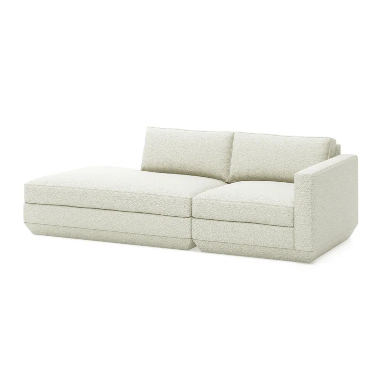 Gus* Modern Podium Modular 2 PC Lounge Sofa