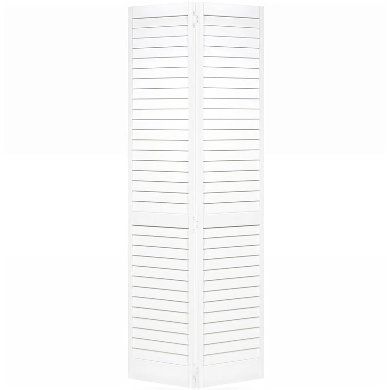 Kimberly Bay Louvered Wood Painted Plantation Bi-Fold Door