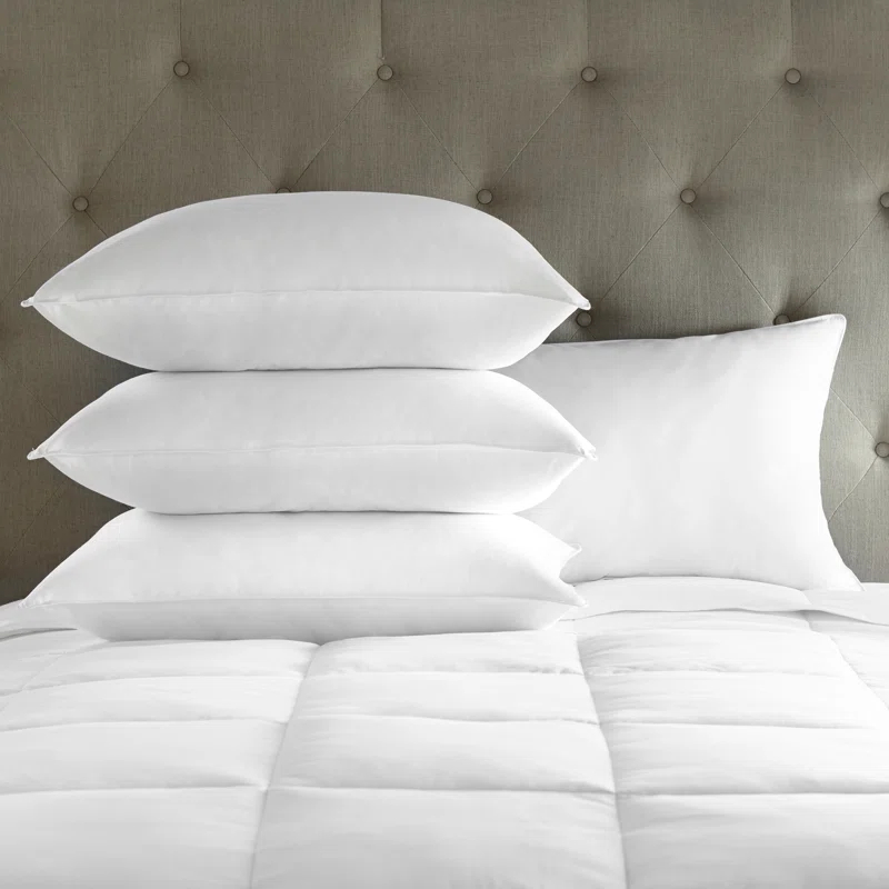 Downlite Medium Polyfill Pillows 4 Pack (Set of 4)