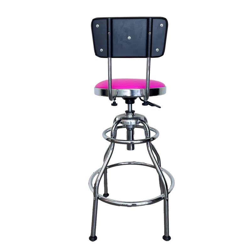 The Original Pink Box Swivel Upholstered Adjustable Height Counter Stool with Metal Frame
