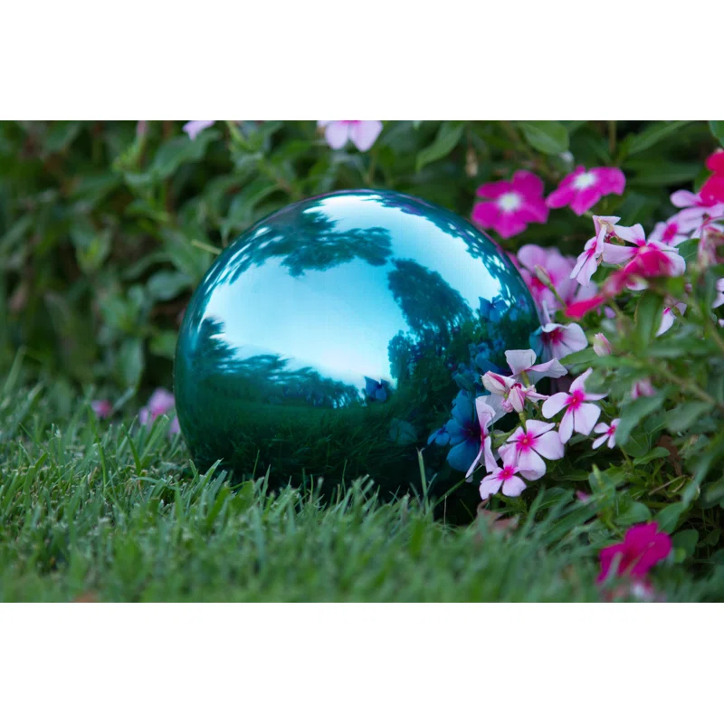 The Holiday Aisle® Champlain Metal Abstract Gazing Ball