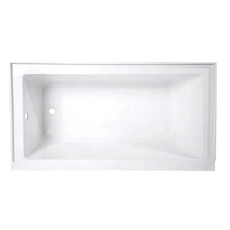 Kingston Brass Aqua Eden 60-Inch Acrylic Rectangular Drop-In Tub