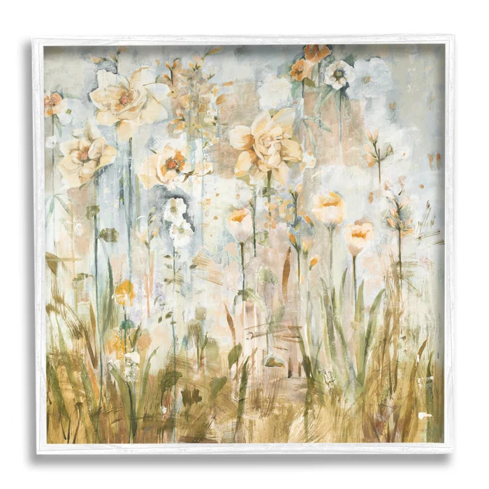 Stupell Industries " Varied Blooming Flowers Among Grasses Boho " by Jill Martin Painting Print