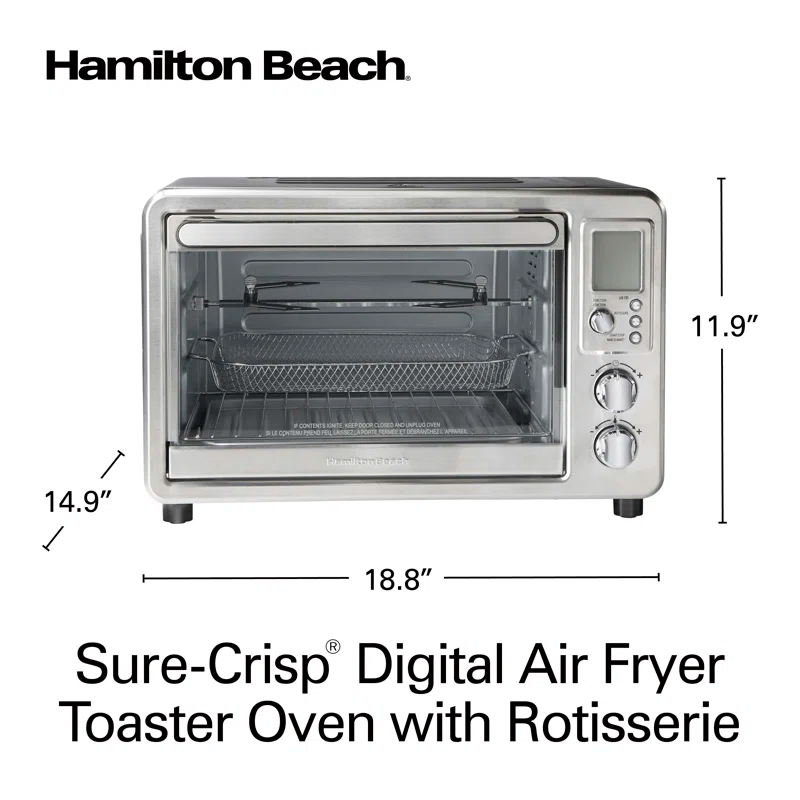 Hamilton Beach® Sure-Crisp Air Fryer Toaster Oven