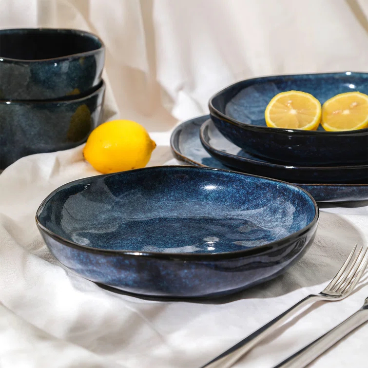 Stone Lain Mirella 4-Piece Pasta Bowl Set Stoneware (Set of 4)