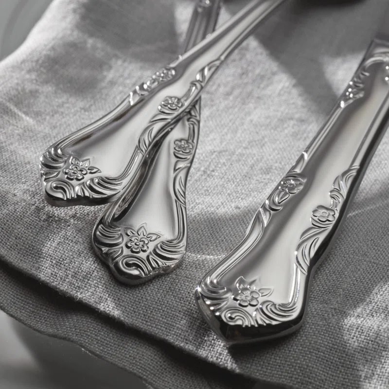Oneida Oneida Azalea 45 Piece Everyday Flatware Set, Service For 8
