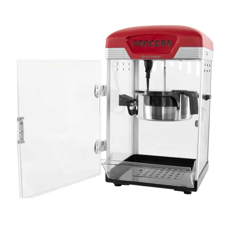 West Bend West Bend Theater Crazy 4 Qt. Popcorn Machine, In Black