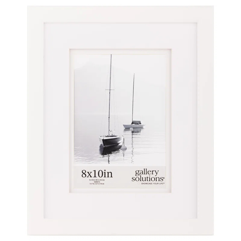 Gallery Solutions Wall Mount Or Tabletop Double Airfloat  Mat Picture Frame