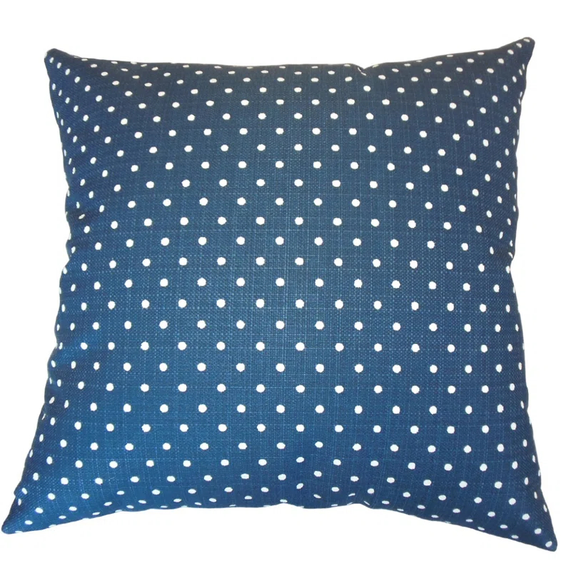 The Pillow Collection Vikas Polka Dots Reversible Throw Pillow