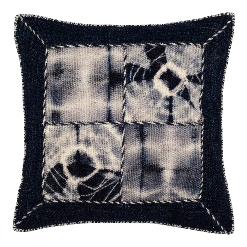 Safavieh Dip Dye Patch Throw Pillow | Wayfair