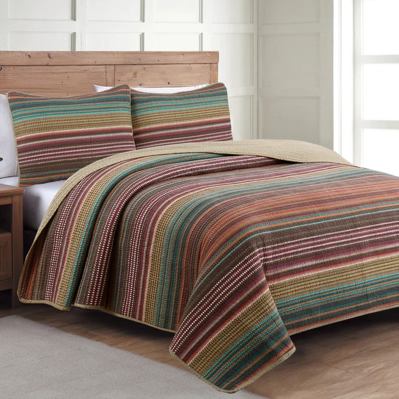 American Home Fashion Estate Collection Reversible Quilt Set