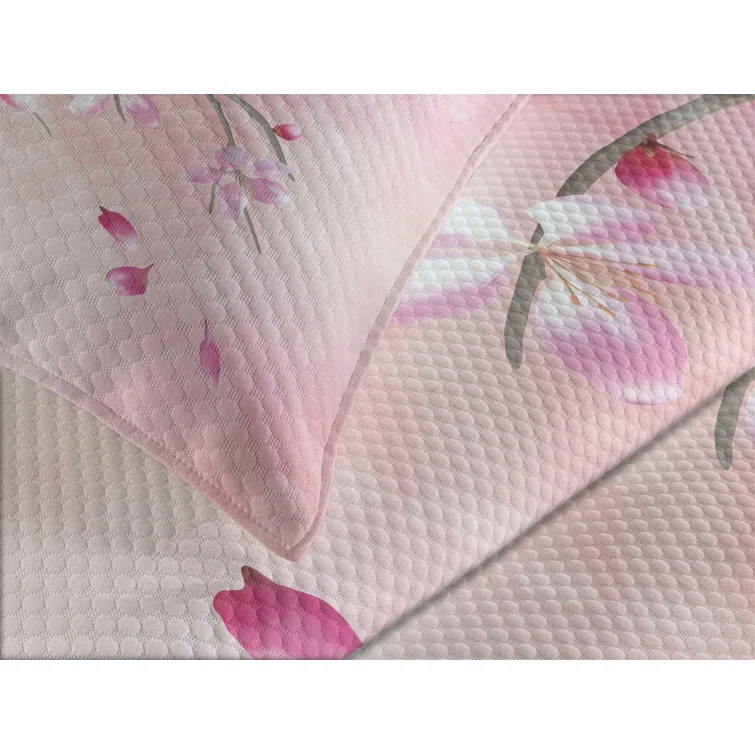 Ambesonne Ambesonne Pink Bedspread Tree Branch with