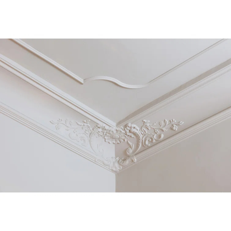 Orac Decor 7-1/4 in x 7-1/4 in x 78-3/4 in Primed White High Density Polyurethane Crown Moulding