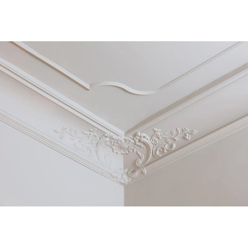 Orac Decor 7-1/4 in x 7-1/4 in x 78-3/4 in Primed White High Density Polyurethane Crown Moulding