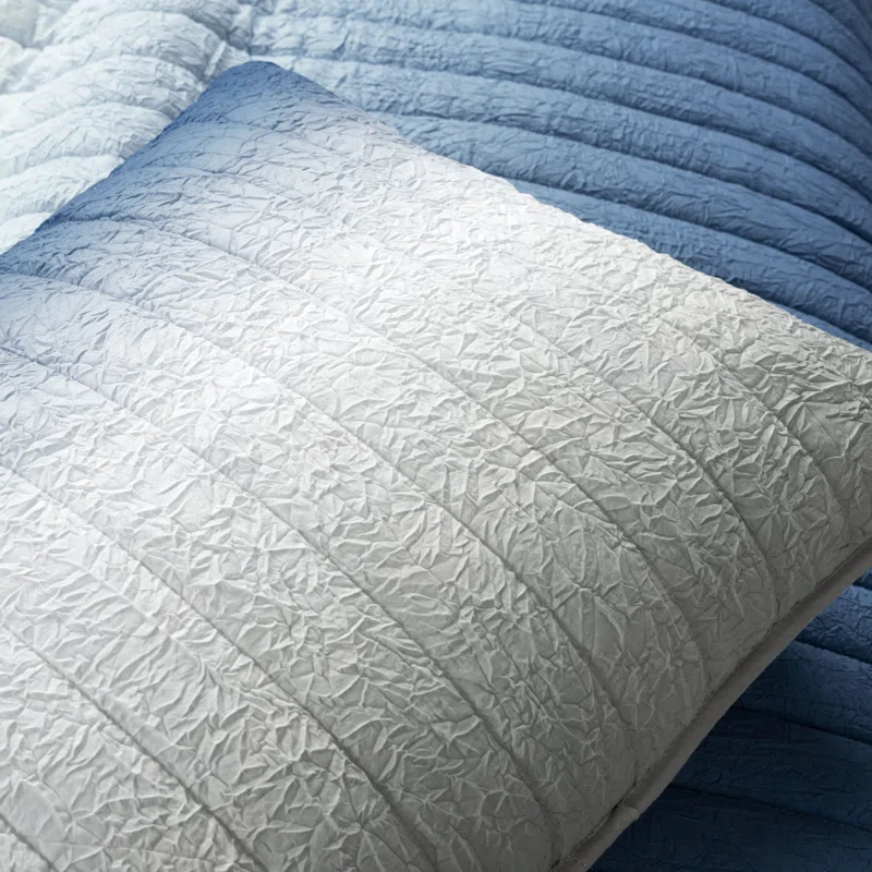 Lush Decor Crinkle Ombre Microfiber Quilt Set