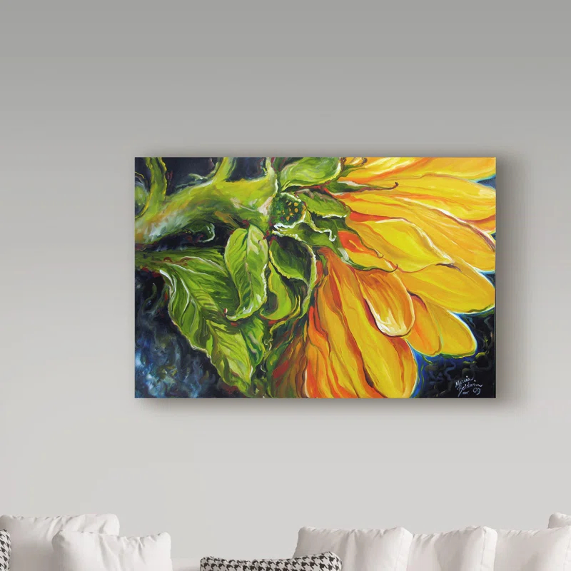 Trademark Fine Art Marcia Baldwin " Sunflower Abstract " by Marcia Baldwin