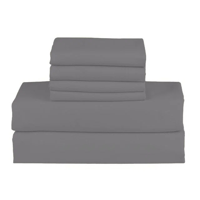 NY Textile Haus Hotel Luxurious Bamboo Blend 6-Piece Bed Sheet Set 2000 Series - 45 Colors