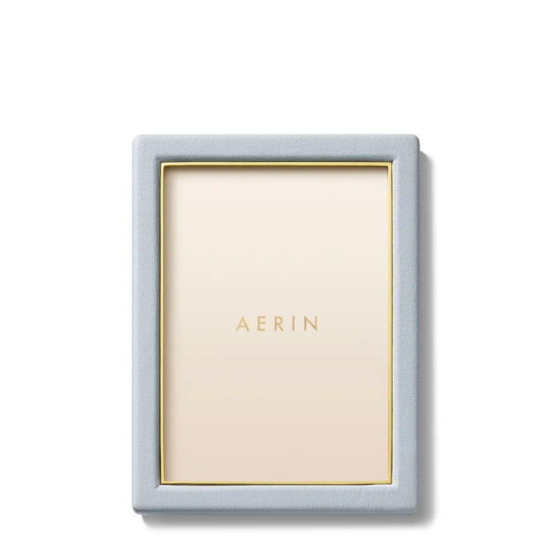 AERIN Piero Leather Picture Frame with Mat