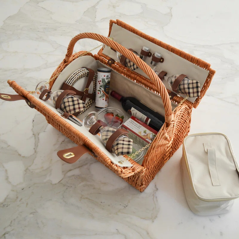 Picnic at Ascot Yorkshire Wicker Picnic Basket