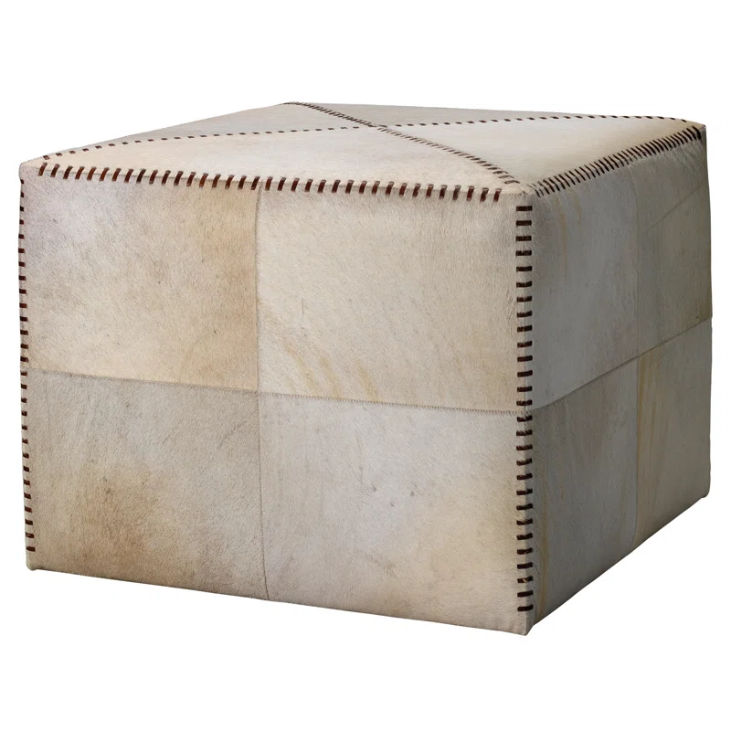Jamie Young Company Leather Ottoman