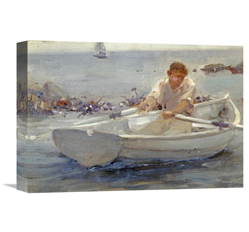 Global Gallery " Man In A Rowing Boat " by Henry Scott Tuke