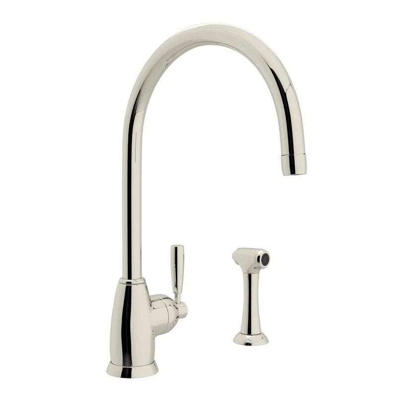 Perrin & Rowe Holborn Kitchen Faucet With Side Spray U.4846LS-PN-2