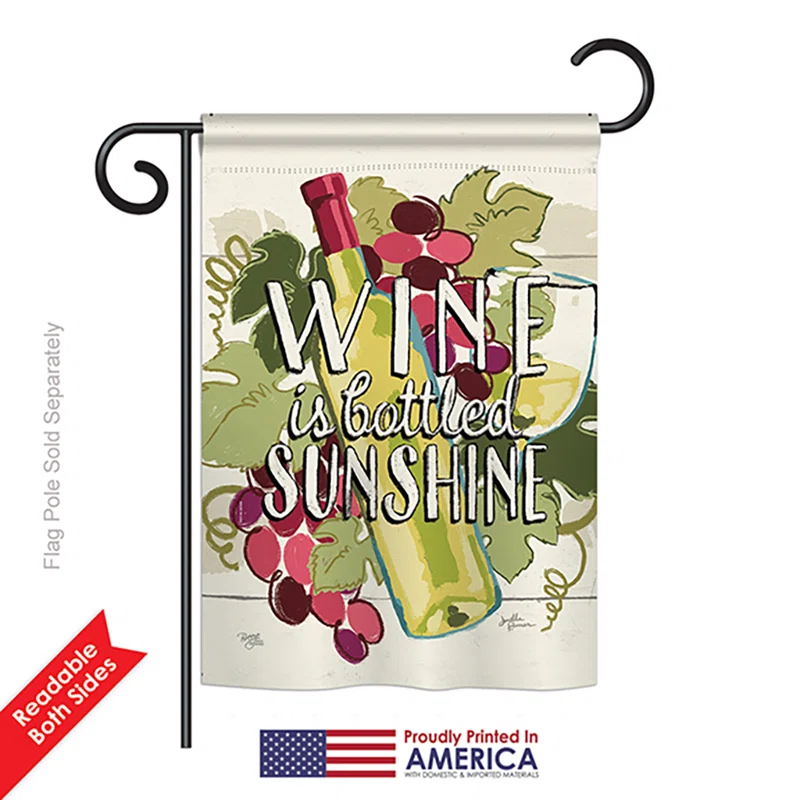 Fleur De Lis Living Mcgreevy Double Sided 18.5'' H x 13'' W Polyester Garden Flag