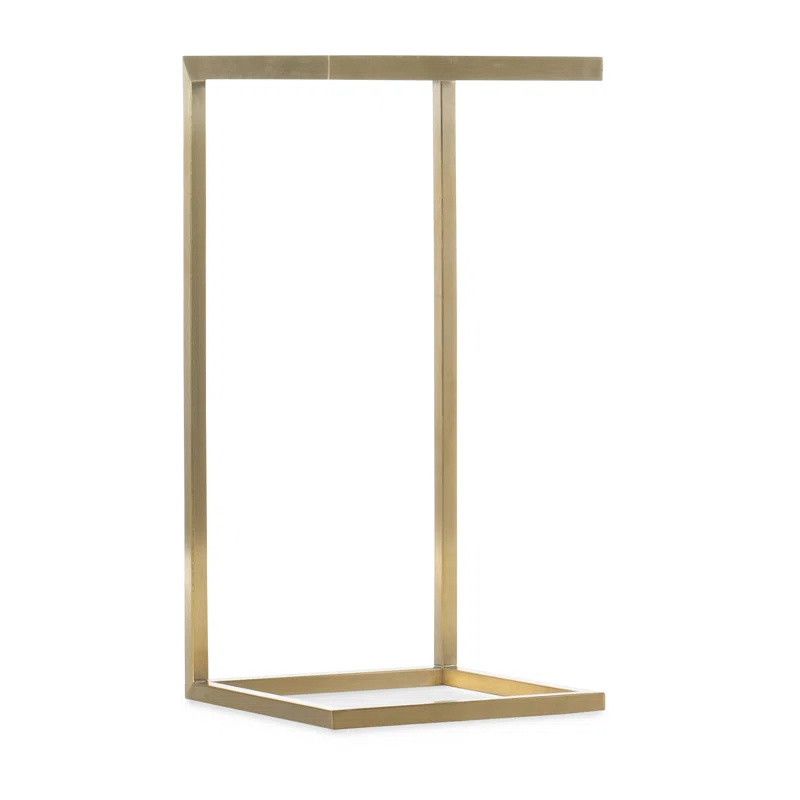 Melange Glass Top End Table