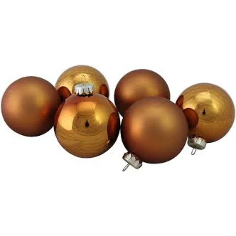 Northlight Seasonal Glass Ball Christmas Ornament (Set of 6)