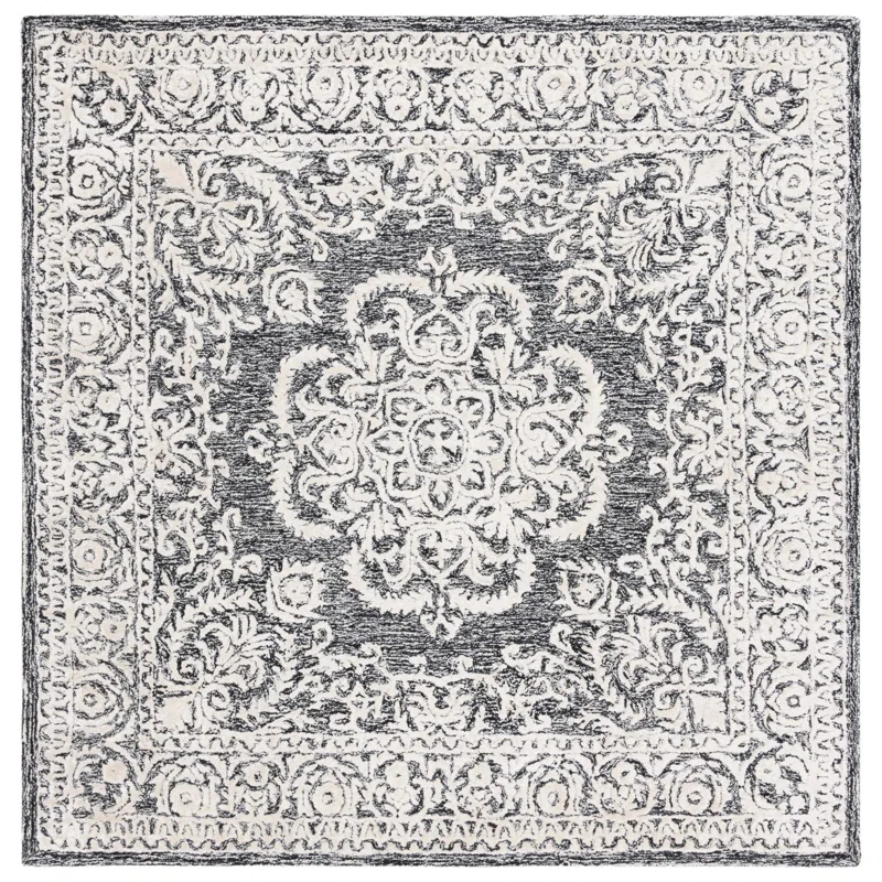 Charlton Home® Bathsheeb Hand Tufted 60% Wool, 20% Bamboo Silk, 20% Cotton With Cotton Backing Oriental Rug