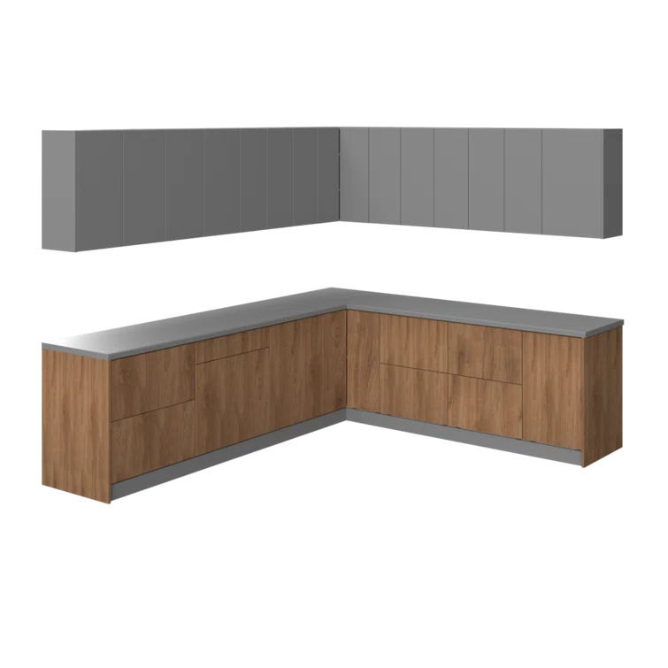 WALLKITCHENS 102'' W x 96'' H Medium Density Fiberboard (MDF) Ready-to-Assemble