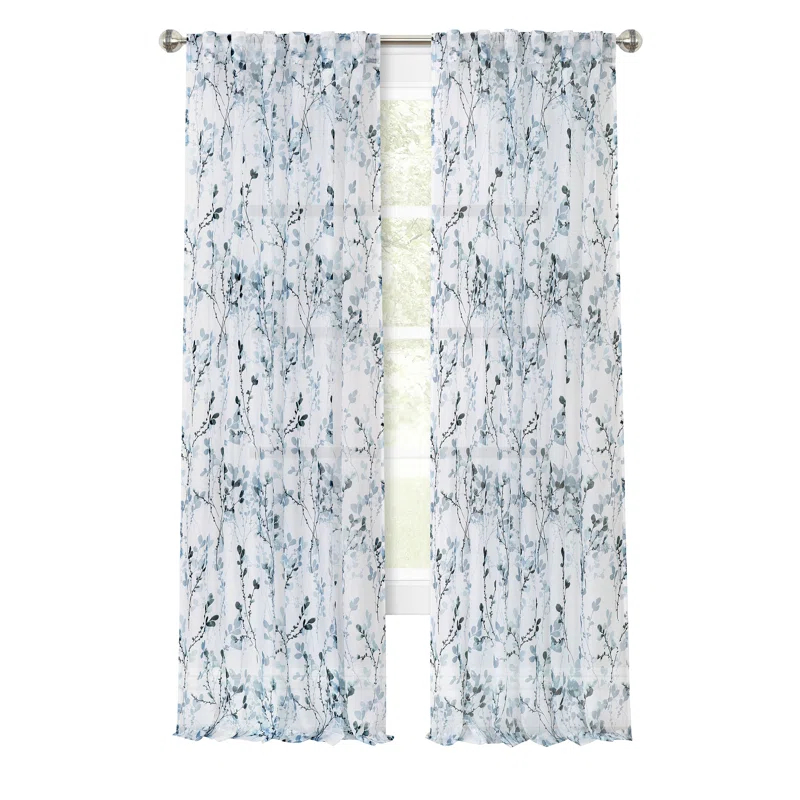 Red Barrel Studio® Molineux Polyester Semi Sheer Curtain Single Panel