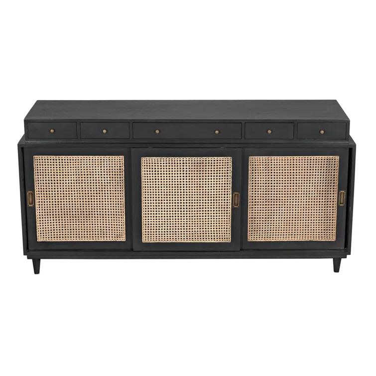 Noir Hermosa 72'' Solid Wood Sideboard