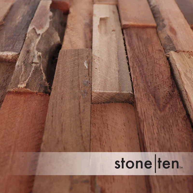 Stone Ten 7" x 21.25" Reclaimed Wood Wall Paneling (12-pack) (Set of 12)
