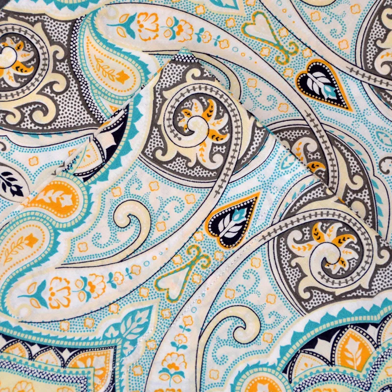 Pointehaven Percale Paisley Sheet Set