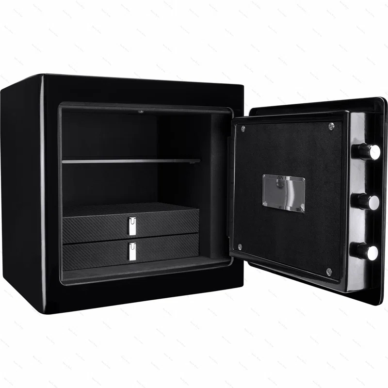 Ceballos 1.01 CUBIC FT BLACK JEWELRY SAFE V2