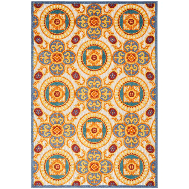 Lark Manor™ Isalia 5'3" X 7'5" Multicolor Tropical Rug