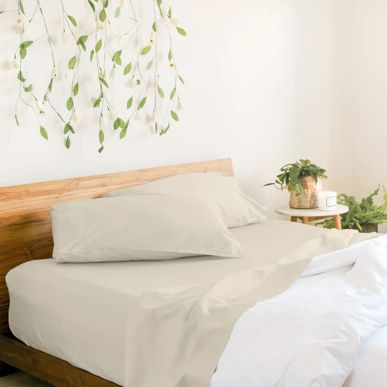 Jennifer Adams Home 400 Thread Count Long-Staple Cotton Sateen 4pc. Sheet Set