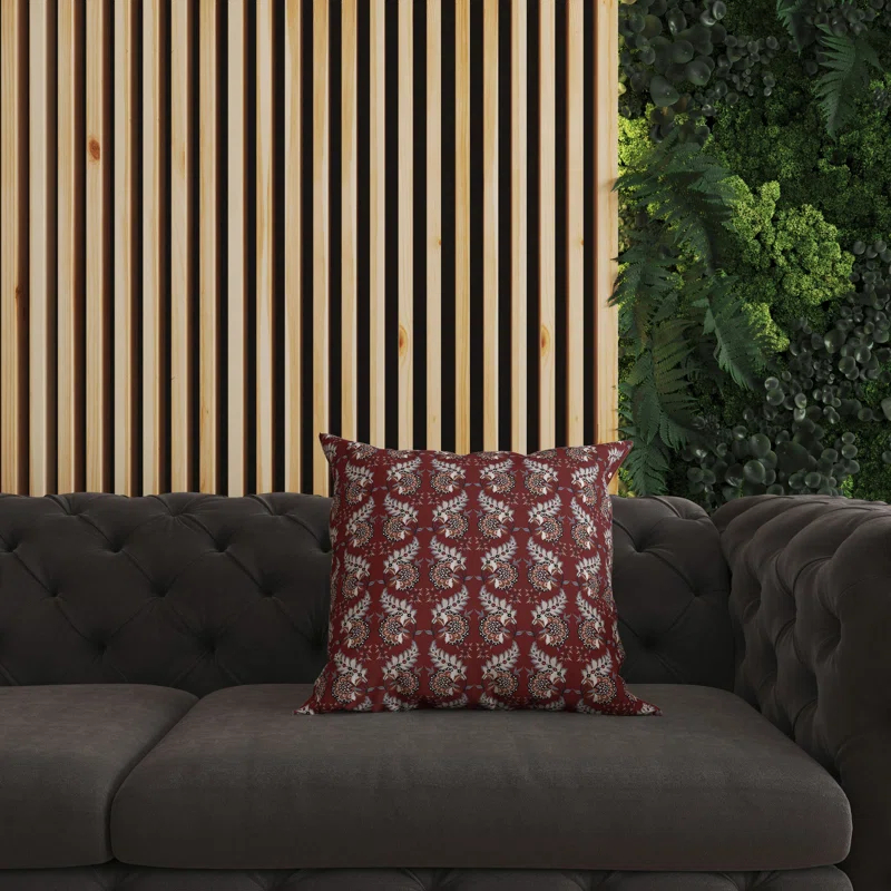 Amrita Sen Botanical Bouquet Floral Indoor/Outdoor Reversible Throw Pillow