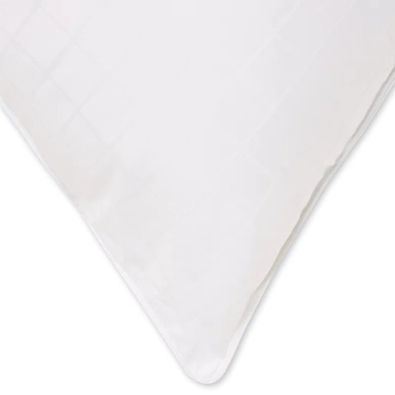 Ella Jayne Home Exquisite Hotel Cotton Windowpane Pillow, Firm Density (Set of 4)