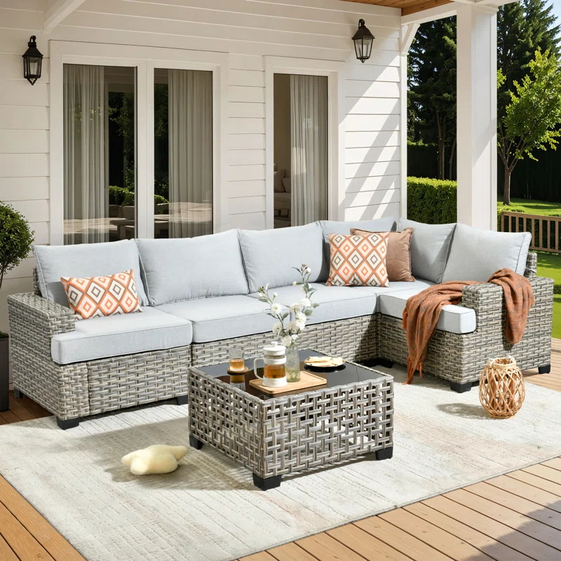 Lark Manor™ Carolle 6 - Person Outdoor Seating Group With Cushions