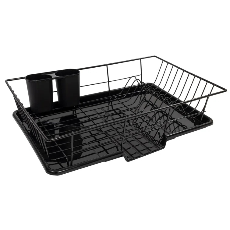 Sweet Home Collection 3-Piece Countertop Dish Rack