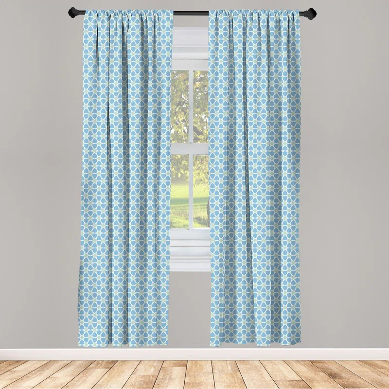 Moroccan Semi-Sheer Rod Pocket Sliding Panel (Set of 2)