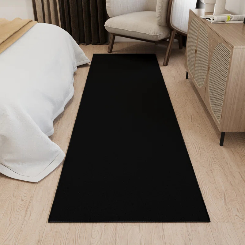 Ottomanson Ottohome Non-Slip Solid Area Rug For Living Room, Hallway Runner, Entryway Rug