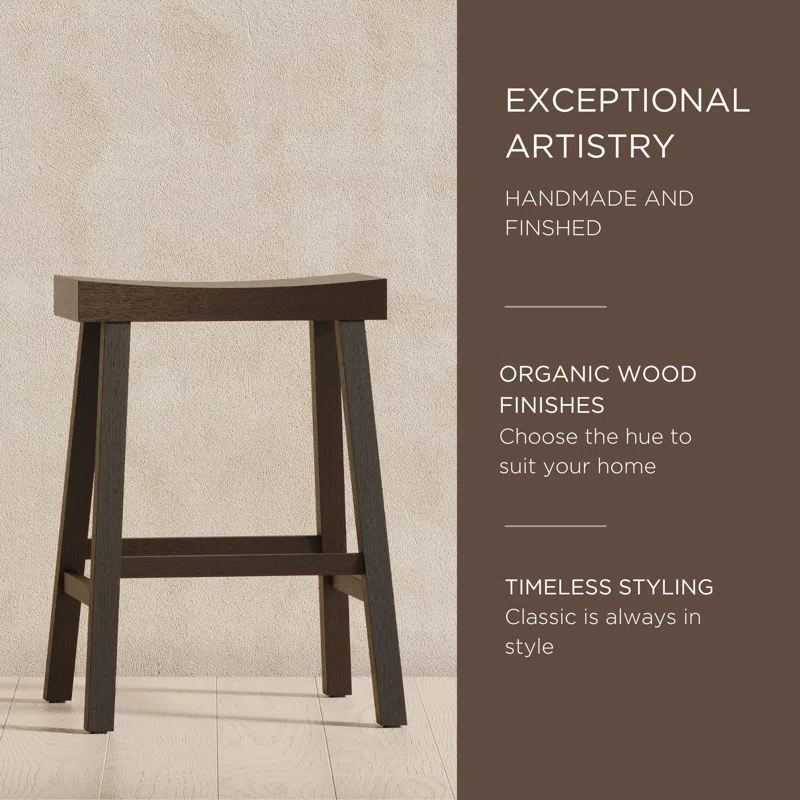 Maven Lane Maven Lane Vincent Wooden Kitchen Stool