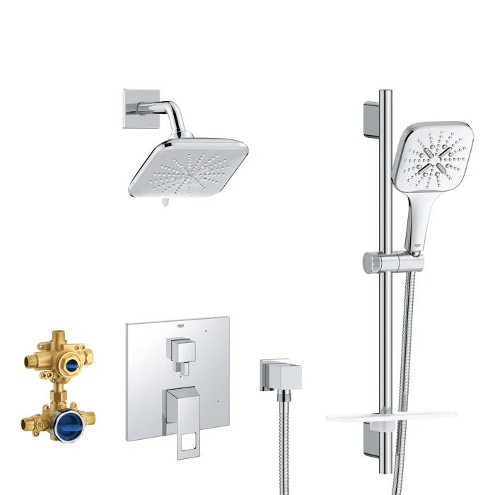 GROHE Eurocube Pressure Balance Rain Shower Set 29433A00