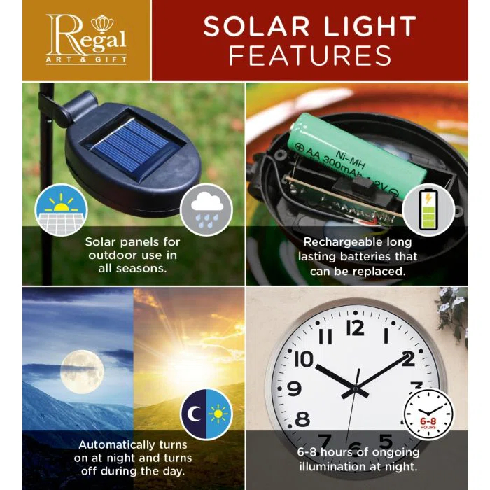 Regal Art & Gift Hot Air Balloon Solar Lantern XLG - Americana