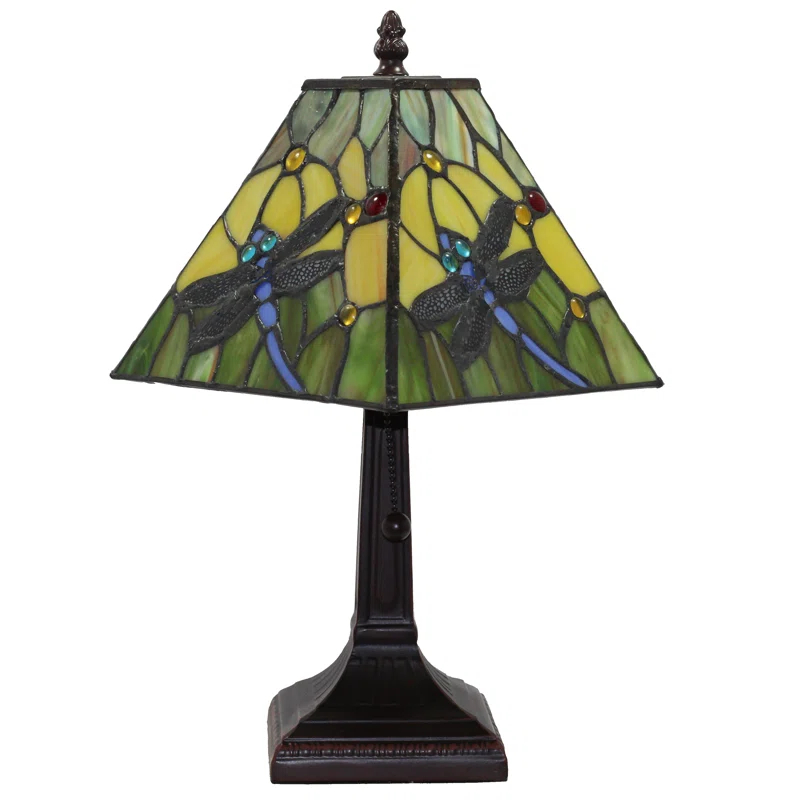 Amora Lighting Tiffany Metal Table Lamp