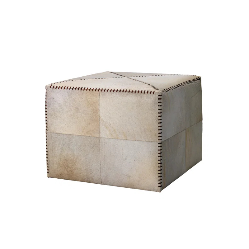Jamie Young Company Leather Ottoman