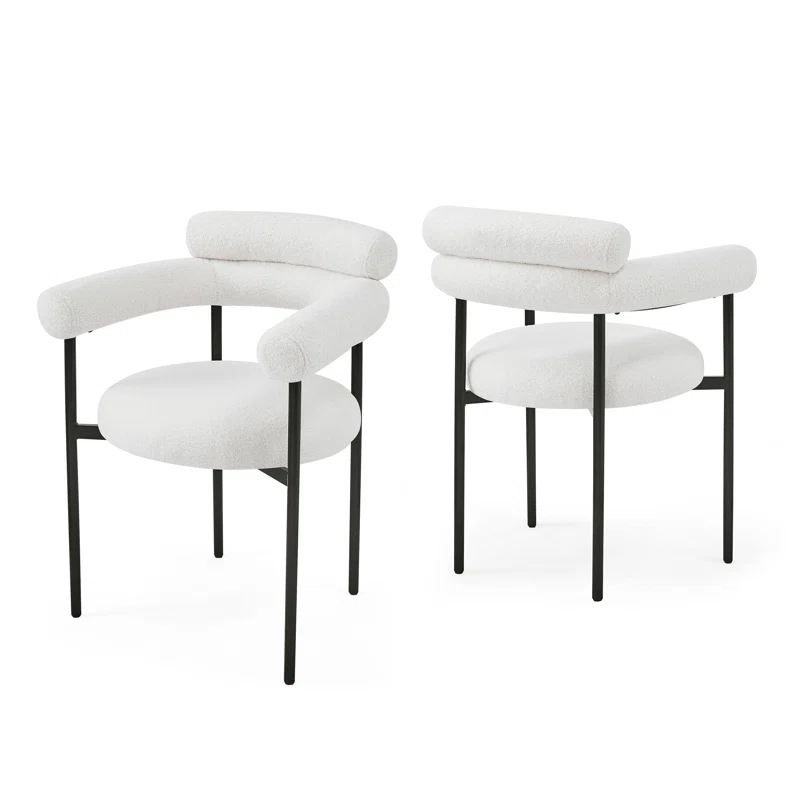 Christopher Knight Home Rylan Upholstered Armchair Dining Chairs
